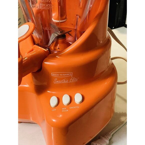 Back To Basics Orange Smoothie Elite Blender 500 Watt Pulse Power SE2000 Tested - Picture 5 of 10